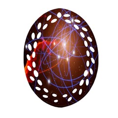 Highest Resolution Version Space Net Ornament (oval Filigree) by Mariart