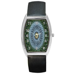 Hipnotic Star Space White Green Barrel Style Metal Watch