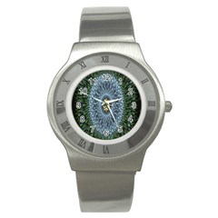 Hipnotic Star Space White Green Stainless Steel Watch