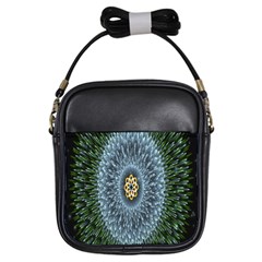 Hipnotic Star Space White Green Girls Sling Bags