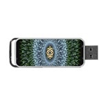 Hipnotic Star Space White Green Portable USB Flash (Two Sides) Front