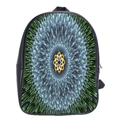 Hipnotic Star Space White Green School Bag (xl) by Mariart