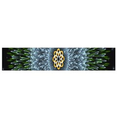 Hipnotic Star Space White Green Flano Scarf (small)