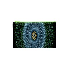 Hipnotic Star Space White Green Cosmetic Bag (xs) by Mariart