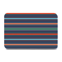 Horizontal Line Blue Green Plate Mats