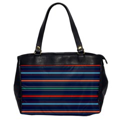 Horizontal Line Blue Green Office Handbags