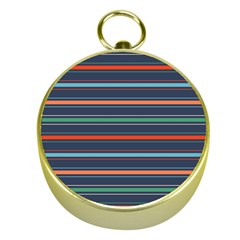 Horizontal Line Blue Green Gold Compasses