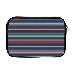 Horizontal Line Blue Green Apple Macbook Pro 17  Zipper Case