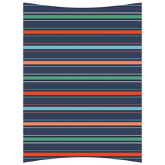 Horizontal Line Blue Green Back Support Cushion by Mariart