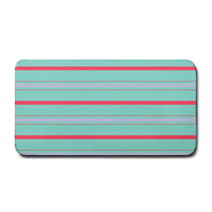 Horizontal Line Blue Red Medium Bar Mats