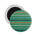 Horizontal Line Green Red Orange 2.25  Magnets Front