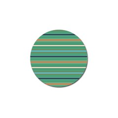 Horizontal Line Green Red Orange Golf Ball Marker by Mariart