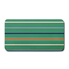 Horizontal Line Green Red Orange Medium Bar Mats by Mariart