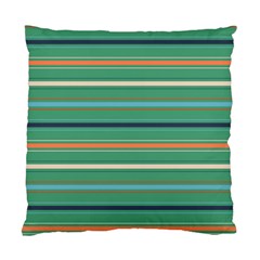 Horizontal Line Green Red Orange Standard Cushion Case (one Side)