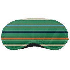 Horizontal Line Green Red Orange Sleeping Masks