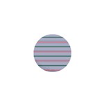 Horizontal Line Green Pink Gray 1  Mini Buttons Front