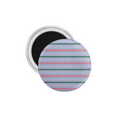 Horizontal Line Green Pink Gray 1 75  Magnets by Mariart