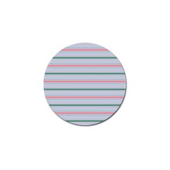 Horizontal Line Green Pink Gray Golf Ball Marker (10 Pack) by Mariart