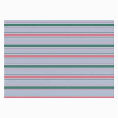 Horizontal Line Green Pink Gray Large Glasses Cloth (2-side)