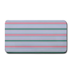 Horizontal Line Green Pink Gray Medium Bar Mats by Mariart