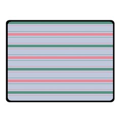 Horizontal Line Green Pink Gray Fleece Blanket (small) by Mariart