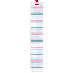 Horizontal Line Green Pink Gray Large Book Marks by Mariart