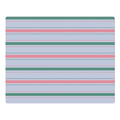 Horizontal Line Green Pink Gray Double Sided Flano Blanket (large)  by Mariart