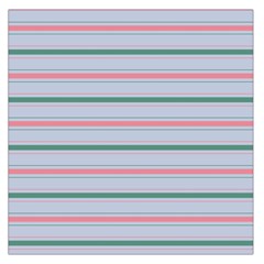 Horizontal Line Green Pink Gray Large Satin Scarf (square)