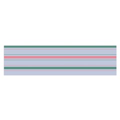 Horizontal Line Green Pink Gray Satin Scarf (oblong) by Mariart