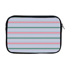 Horizontal Line Green Pink Gray Apple Macbook Pro 17  Zipper Case