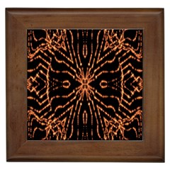 Golden Fire Pattern Polygon Space Framed Tiles