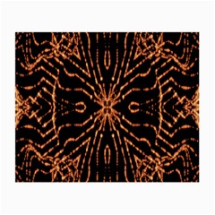 Golden Fire Pattern Polygon Space Small Glasses Cloth