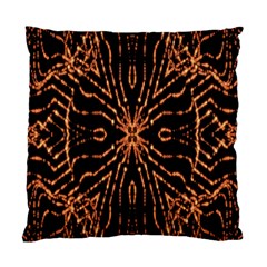 Golden Fire Pattern Polygon Space Standard Cushion Case (one Side)