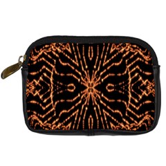 Golden Fire Pattern Polygon Space Digital Camera Cases