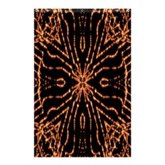 Golden Fire Pattern Polygon Space Shower Curtain 48  X 72  (small)  by Mariart