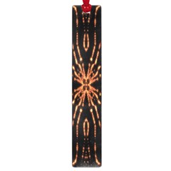 Golden Fire Pattern Polygon Space Large Book Marks