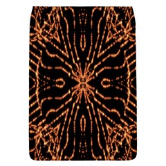 Golden Fire Pattern Polygon Space Flap Covers (l)  by Mariart