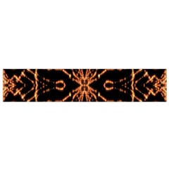 Golden Fire Pattern Polygon Space Flano Scarf (small) by Mariart