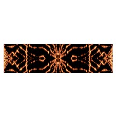 Golden Fire Pattern Polygon Space Satin Scarf (oblong) by Mariart