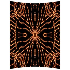 Golden Fire Pattern Polygon Space Back Support Cushion by Mariart