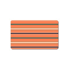 Horizontal Line Orange Magnet (name Card) by Mariart