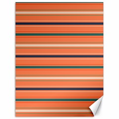 Horizontal Line Orange Canvas 18  X 24   by Mariart