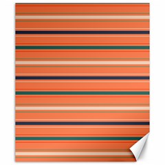 Horizontal Line Orange Canvas 20  X 24  