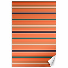 Horizontal Line Orange Canvas 24  X 36  by Mariart