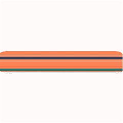 Horizontal Line Orange Small Bar Mats by Mariart