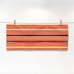 Horizontal Line Orange Cosmetic Storage Cases