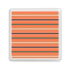 Horizontal Line Orange Memory Card Reader (square)  by Mariart