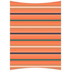 Horizontal Line Orange Back Support Cushion by Mariart