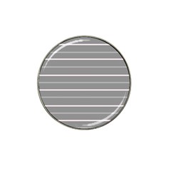 Horizontal Line Grey Pink Hat Clip Ball Marker (10 Pack) by Mariart