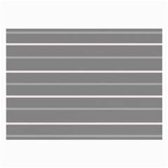 Horizontal Line Grey Pink Large Glasses Cloth (2-side)